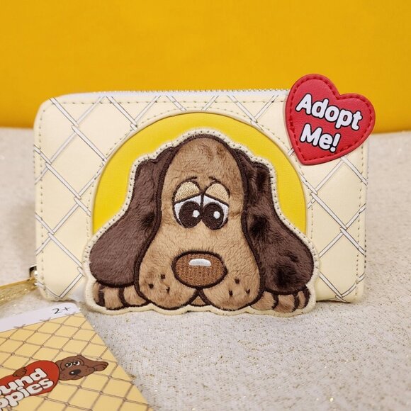 Loungefly Pound Puppies 40th Anniversary Plush Zip Around Wallet NEW - Picture 1 of 13